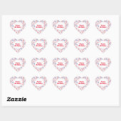 Party Streamers Hart Sticker (Vel)