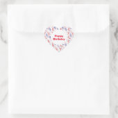 Party Streamers Hart Sticker (Tas)