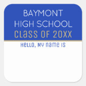 Party Time! Autocollants d'étiquette de nom de réu (Devant)