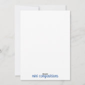 Party Time! (blanco) Feestdagenkaart (Achterkant)