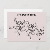 Party Time Briefkaart (Voorkant / Achterkant)