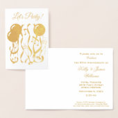 Party Time Custom 50ste Jubileum Uitnodiging (Display)