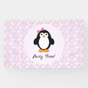 Party Time Girl Penguin Spandoek