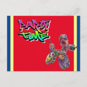 Party Time | Invitation de graffitis colorés (Devant)