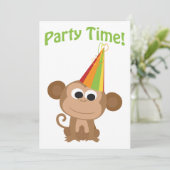 Party Time! Invitation de la fête du singe (Debout devant)