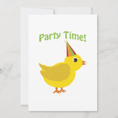 Party Time! Invitations de groupes de poulets (Devant)