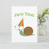 Party Time! Invitations de la fête des escargots (Debout devant)