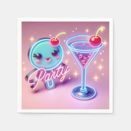 Party Time Neon Pink Servet