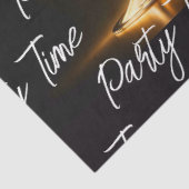 Party Time Neon Trendy gepersonaliseerd Tissuepapier (Detail)