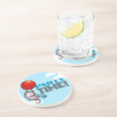 PARTY TIME! Party Possum Grappig Drijvend Opossum Zandsteen Onderzetter (Zijkant)