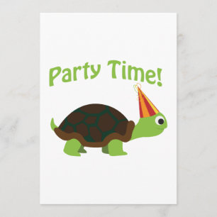 Party Time! Uitnodiging voor Turtle Party