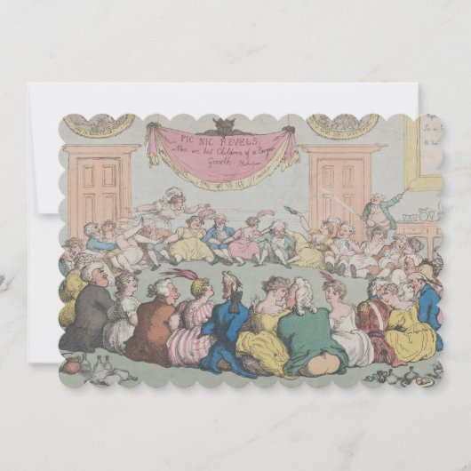 Party - Vlakke Uitnodigingsgrootte 12,7 cm x 17,8  Save The Date (Voorkant)