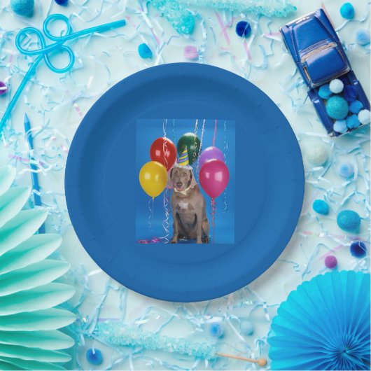 Party Weimaraner Hondenpapier Bord (Feest)