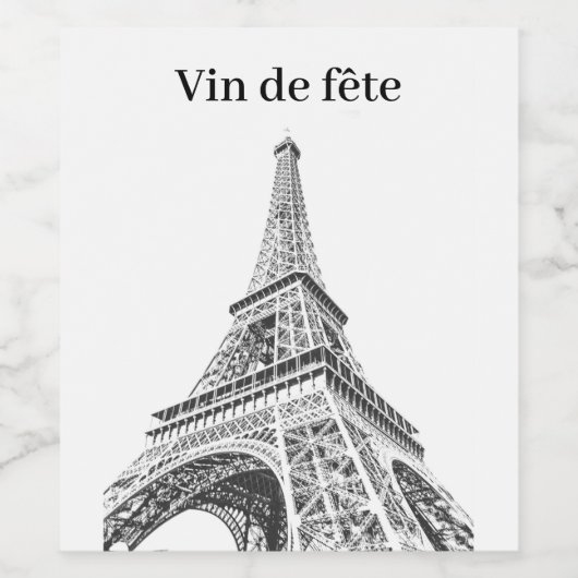 Party Wine Frankrijk Wijn Etiket (Enkel label)