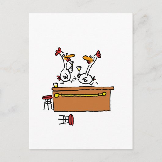 Partychick Briefkaart (Voorkant)