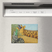 Partydieren: Giraffe / Zebra-magneet 3,5 "x2,5" Magneet (Insitu (Vaatwasser))