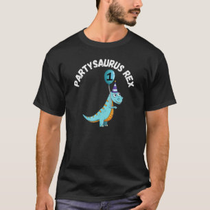Partysaurus Rex 1 jaar oud Verjaardag T-shirt
