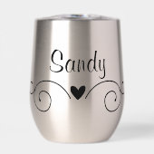 Paruline À Vin Isolé Avec Nom (Avant)