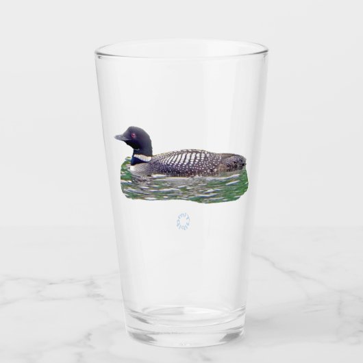Paruline en verre avec lard commun (Devant)