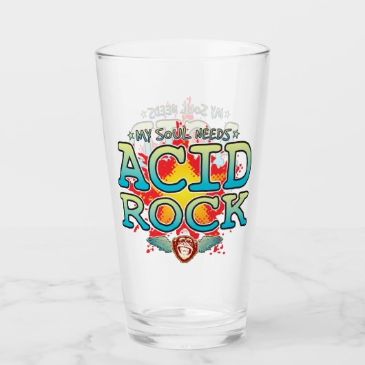 Paruline en verre d'âme de roche acide (Devant)