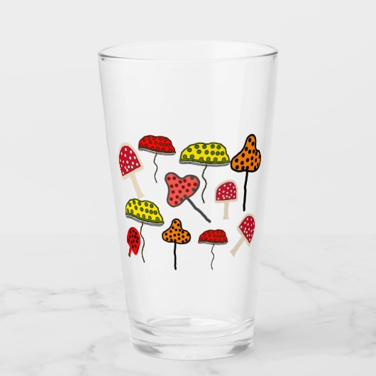 Paruline en verre de champignons Fest (Devant)