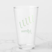 Paruline en verre - Initiales à pas avec nom en Gr (Dos)