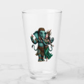 Paruline en verre Jade éléphant (Devant)