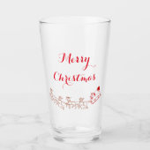 Paruline en verre - Santa Claus et Sleigh Salutati (Devant)