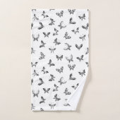 Parure de serviettes de salle de bain Papillons Tr (Serviette à main)