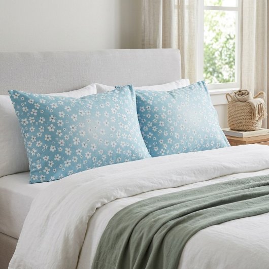 Parure de taie d'oreiller florale d'été – Coussin