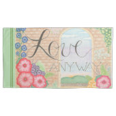 Parure de taies d'oreiller King Size Love Anyway (devant-gauche)