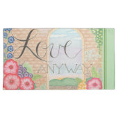 Parure de taies d'oreiller King Size Love Anyway (devant-Droit)