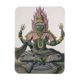 Parvati uit "Voyage aux Indes et a la Chine" door Magneet