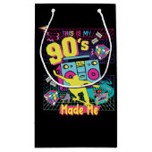 Pas 90's Hip Hop Vibes Retro Made Me aan Klein Cadeauzakje (Achterkant)