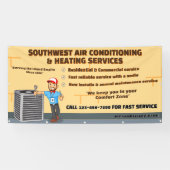 Pas Airconditioning Verwarming HVAC Large aan Spandoek (Horizontaal)