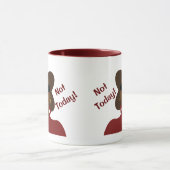 Pas aujourd'hui Café Mug (Centre)