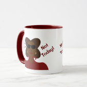 Pas aujourd'hui Café Mug (Devant gauche)