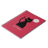 PAS AUJOURD'HUI ! Carnet de chat noir grumeux (Côté gauche)