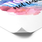 pas aujourd'hui citer poster aquarelle design (Coin)