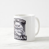 Pas aujourd'hui Huimaan Funny Grumpy Chat Mug - Sa (Devant droit)