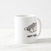 Pas aujourd'hui Mug | Sleeting Funny cat (Devant droit)