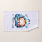 Pas aujourd'hui, pas demain - Introververted Humou (Serviette à main)