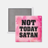Pas aujourd'hui satan aimant couleur rose eau (Recto/Verso)