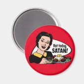 Pas aujourd'hui Satan Magnet (Recto/Verso)