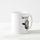 Pas aujourd'hui tasse de café de génisse (Devant droit)