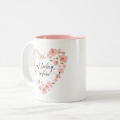 Pas aujourd'hui tasse drôle de fleur de Satan (Devant gauche)