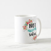 Pas aujourd'hui tasse drôle de Satan (Devant droit)