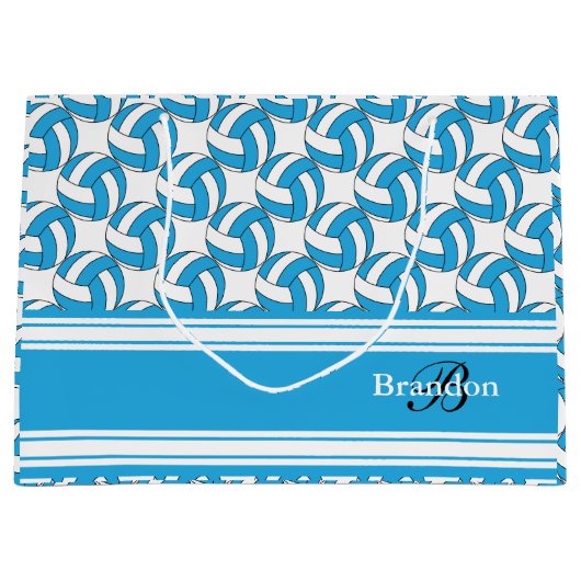 Pas Baby Blue Volleyballen aan Groot Cadeauzakje (Voorkant)
