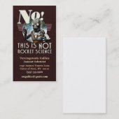 PAS carte de visite d'études spatiales (Devant / Derrière)