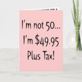 Pas Cinquante 50e anniversaire Invitations (Devant)